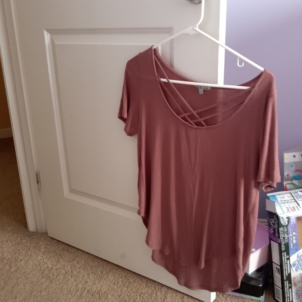 Charlotte Russe nude pink top